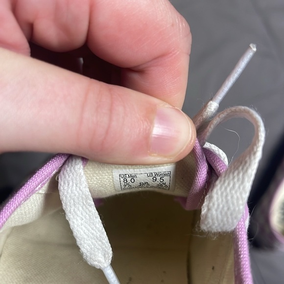 Vans Light Purple Checkerboard Lace Up Sneakers Size 9.5 - Picture 6 of 13